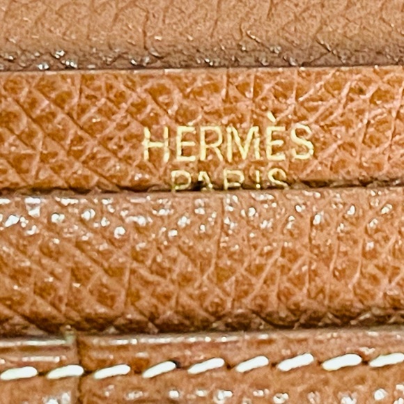 HERMES Bearn Brown Calf Leather Long Bifold Wallet - Picture 7 of 10